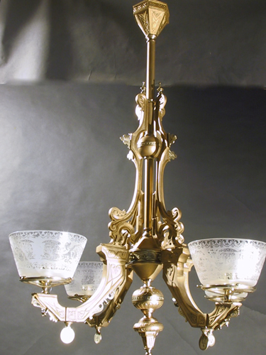 4-Light East Lake Gas Chandelier