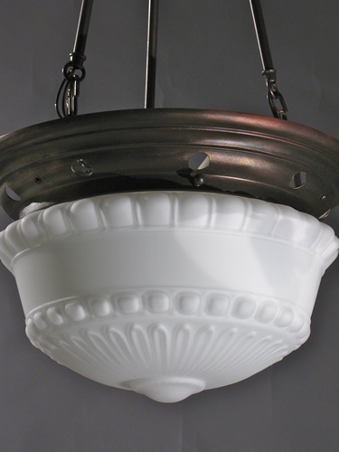 Milk Glass Inverted Dome