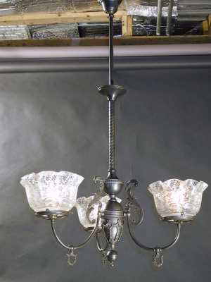 3-arm Fancy Gas Chandelier with 