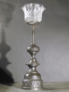 Gas Newel Post Lamp