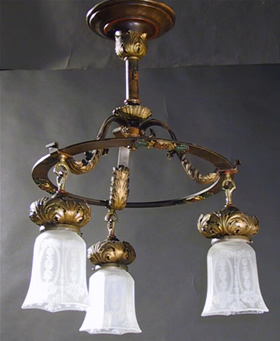 3-Light Electric Chandelier