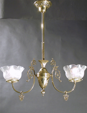 2-Light Gas Chandelier