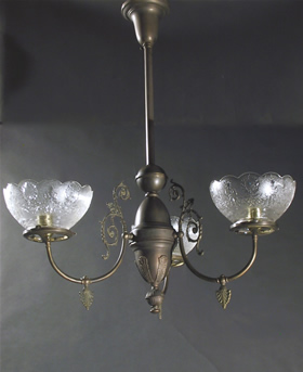 3-Light Gas Chandelier