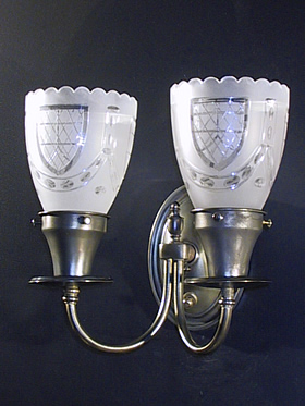 Double Oval Back Sconces ( set of 3 )