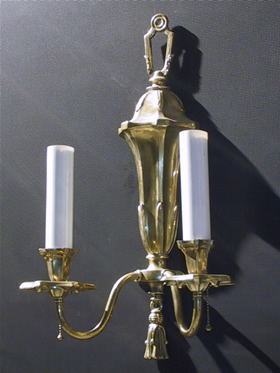 Pair of Double Arm Candle Sconces