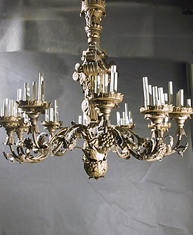 Very Large 10-arm Electric Chandelier