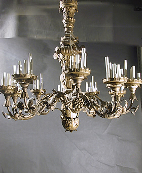 Very Large 10-arm Electric Chandelier