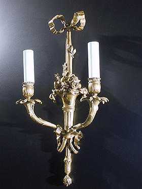 Pair of Classical Double Arm Candle Sconces