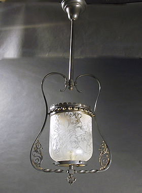 Aesthetic Gas Harp with Deep Etched Acid Cutback Cylinder Shade
