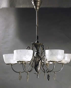 6-Light Gas Chandelier