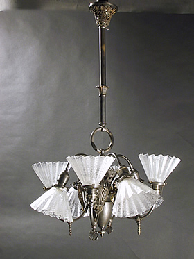 4&4 Gas and Electric Chandelier