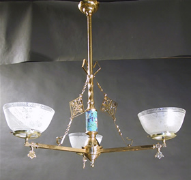 3-Light East lake Gas Chandelier