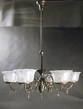 6-Light Gas Chandelier