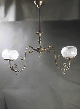 2-Light Gas Chandelier