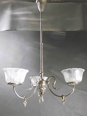 3-Light Gas Chandelier