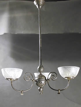 Open Work Body 3-light Gas Chandelier