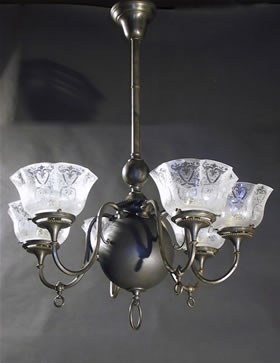 6-Light Gas Chandelier