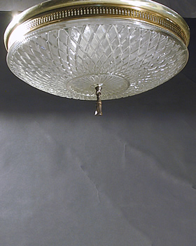 Pressed Glass Flush Dome