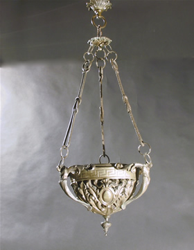 French Neoclassical Bronze Candle Chandelier