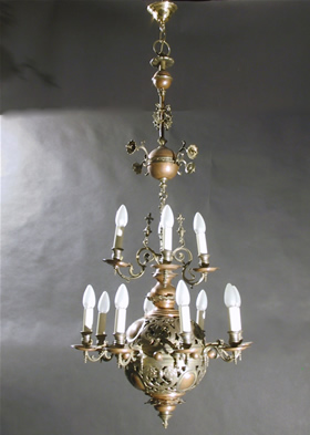 Arts and Crafts 12-Light  Chandelier