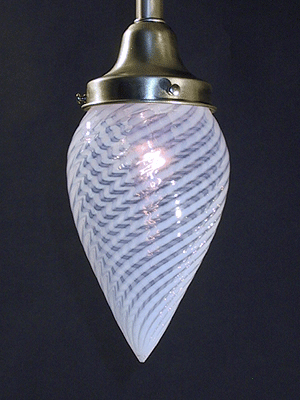 Opalescent Swirl Bullet Pendant