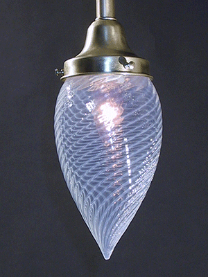 Opalescent Swirl Bullet Pendant