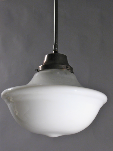 Large Milk Glass Pendant