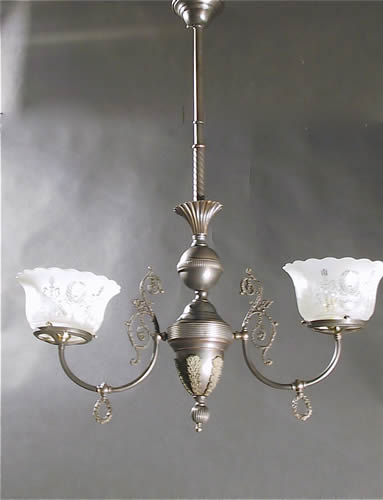 2-Light Gas Chandelier