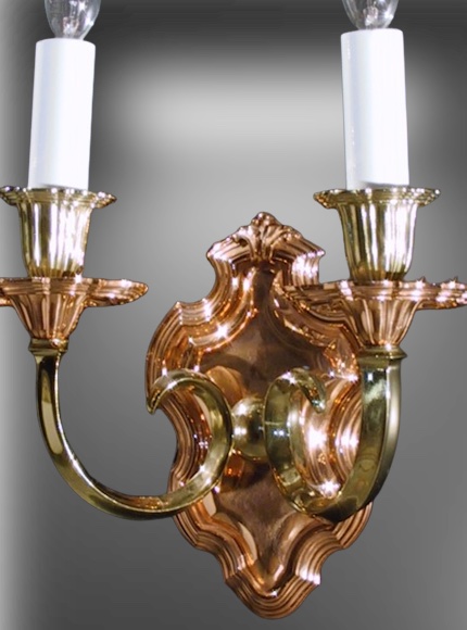 Pair of 2-arm Caldwell Sconces