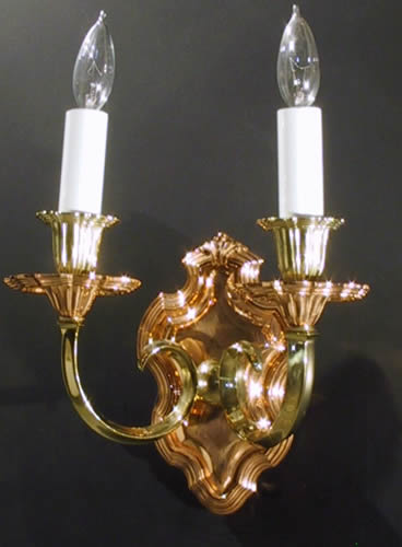 Pair of 2-arm Caldwell Sconces