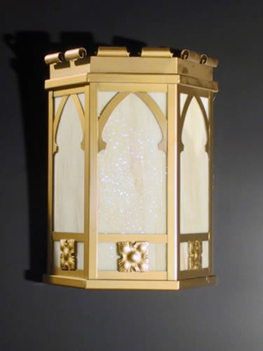 Gothic Sconces with Quatrefoil