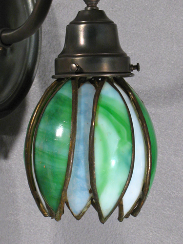 Slag Glass Sconces