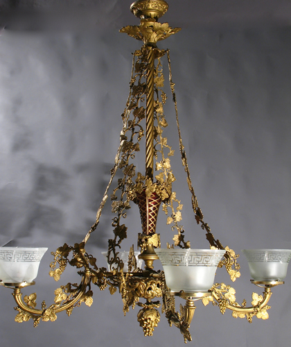 Genuine Lighting: 4-Light Rococo Chandelier