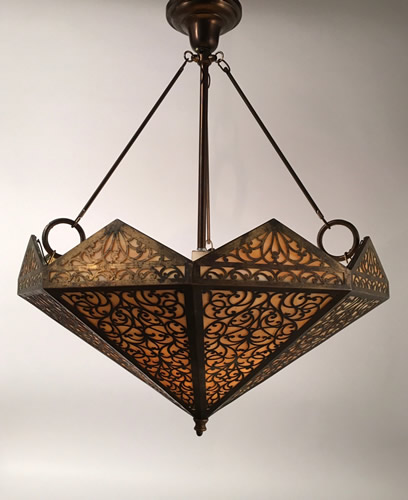 Genuine Antique Lighting Inverted Domes Circa 1915 30 D