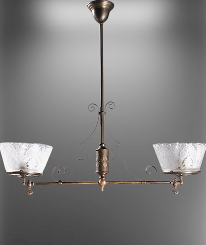 2-Light East lake Gas Chandelier