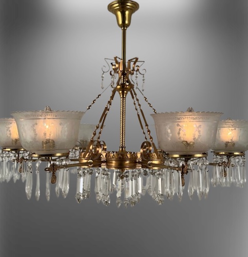 6-Light Eastlake Chandelier