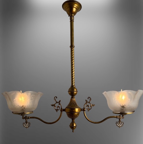 2-light Gas Chandelier