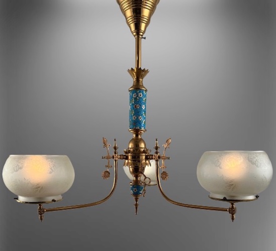 3-Light Aesthetic Eastlake Chandelier