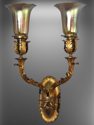 Large Double Arm D'Ore Sconces