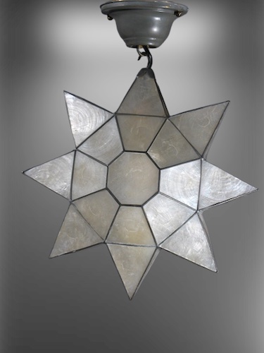 8-Point Capiz Shell Moravian Star