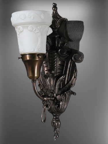 Single Cast Brass Gas Sconce