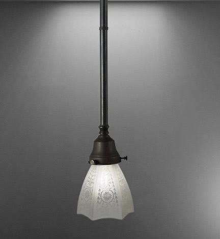 Deep Acid Etched Pendant