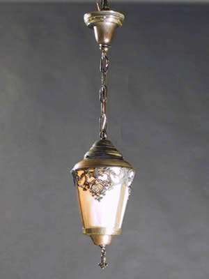 Carmel Slag Glass Pendant