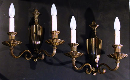 Sheffield Style Colonial Revival Sconces