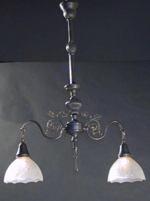 2-arm Electric Chandelier with Stellar Details