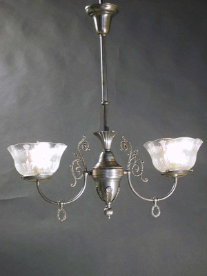 2-Arm Gas Chandelier