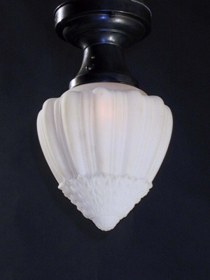 Reeded and Pineapple detail Flush Fixture
