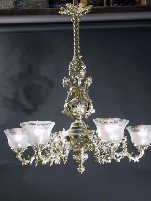 6-Light Rococo Revival Chandelier
